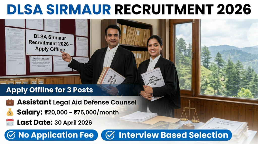 DLSA Sirmaur Recruitment 2026