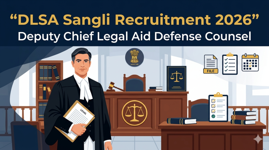 DLSA Sangli Deputy Chief Legal Aid Defense Counsel Recruitment 2026